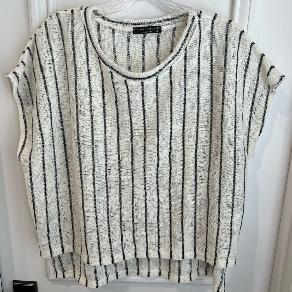 Woven High Low Top